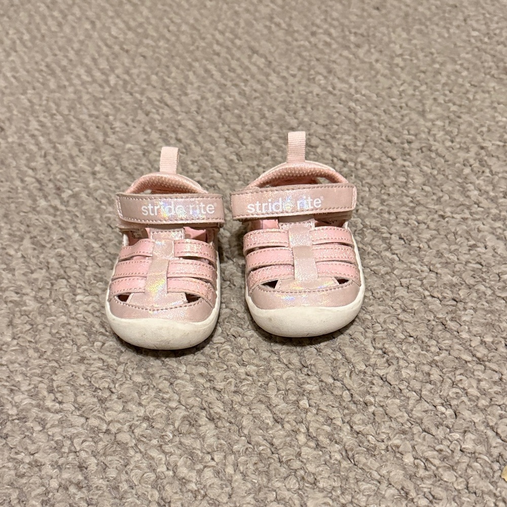 Stride Rite Light Pink Toddler Fisherman Sandals
